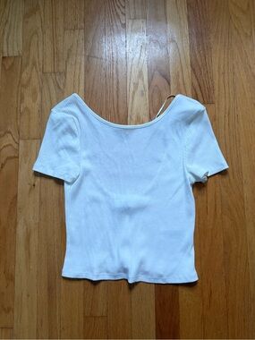 NWT Primark White Ribbed Top